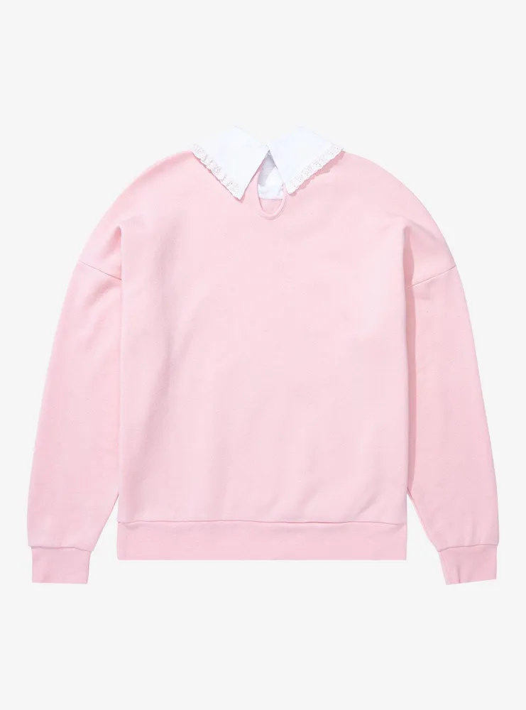 Sanrio Hello Kitty and Friends Mushroom Women's Plus Collared Crewneck - BoxLunch Exclusive