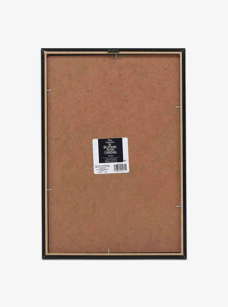 Disney The Nightmare Before Christmas Lock Shock & Barrel Framed Canvas Wood Wall Decor