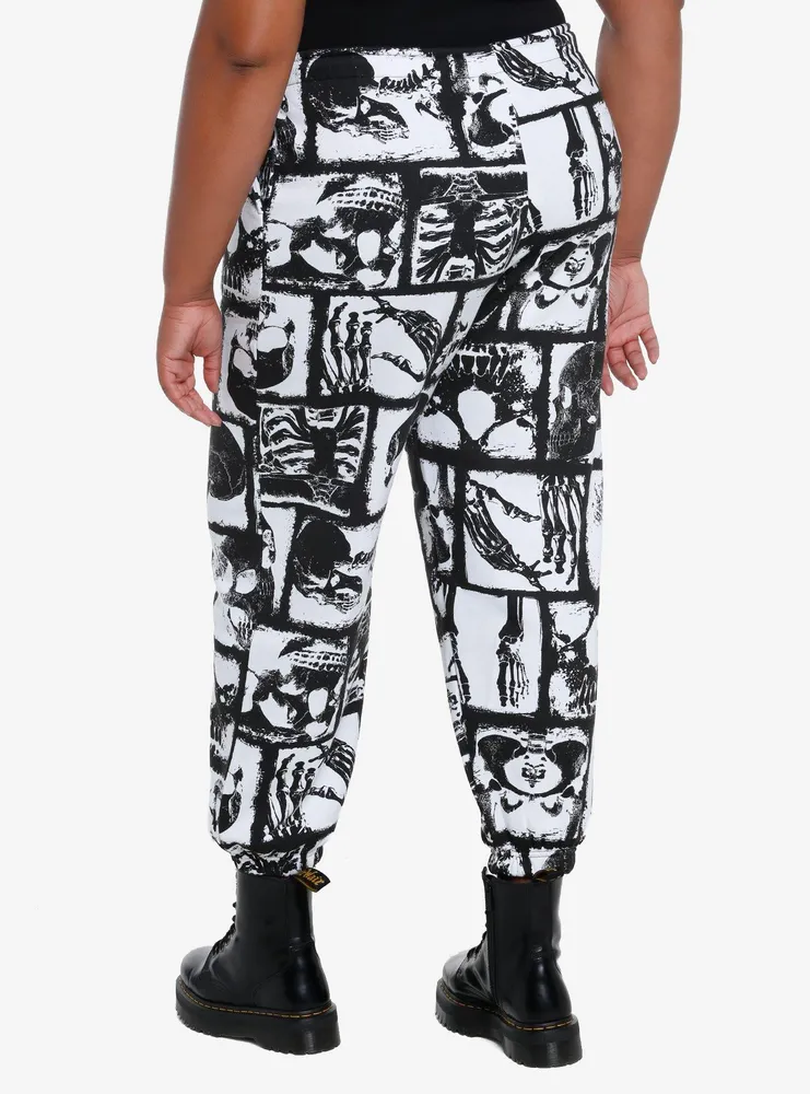 Skeleton Grid Girls Sweatpants Plus Size