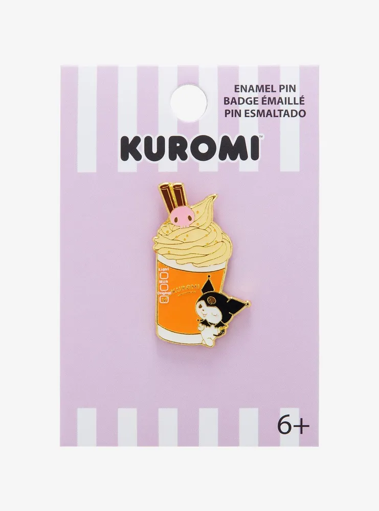 Loungefly Sanrio Kuromi Pumpkin Spice Latte Enamel Pin - BoxLunch Exclusive