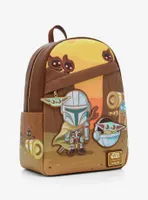 Loungefly Star Wars The Mandalorian Grogu & Mando Mini Backpack - BoxLunch Exclusive