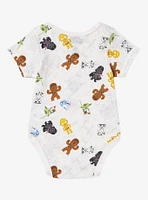 Star Wars Chibi Character Allover Print Infant One-Piece — BoxLunch Exclusive