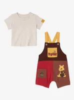 Disney Winnie the Pooh Color Block Infant T-Shirt and Overall Set — BoxLunch Exclusive