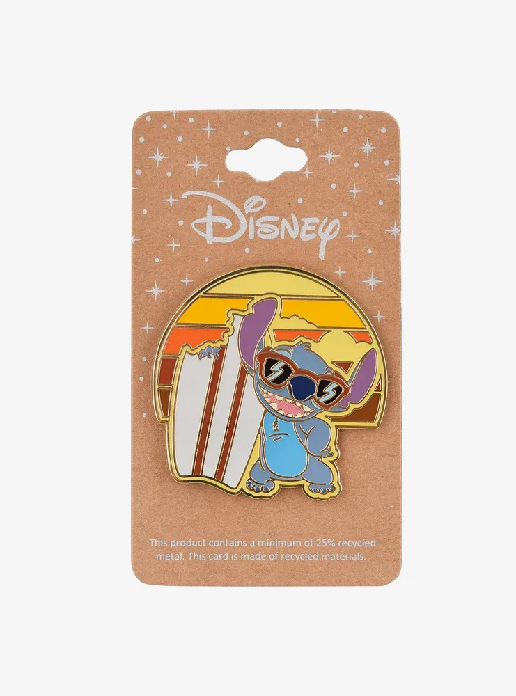 Disney Lilo & Stitch Surfboard Stitch Enamel Pin - BoxLunch Exclusive