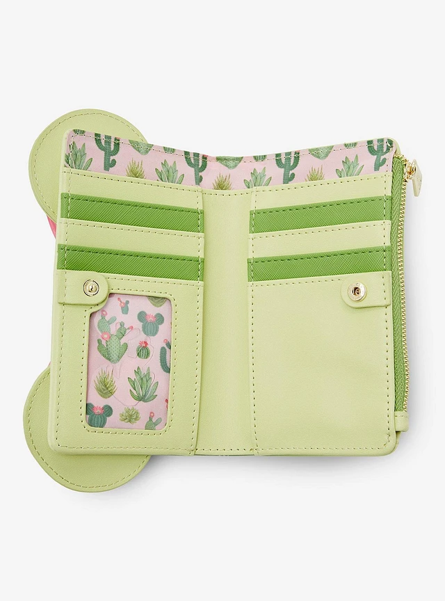 Minnie Mouse Loungefly Disney Minnie Mouse Cacti Ears Wallet  display picture 3