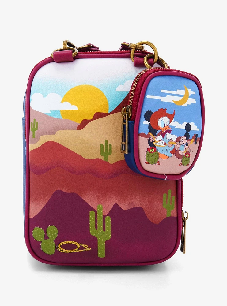 Our Universe Disney Mickey Mouse Western Passport Bag and Coin Purse — BoxLunch Exclusive