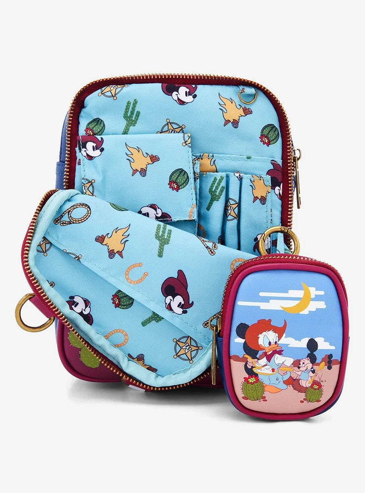 Our Universe Disney Mickey Mouse Western Passport Bag and Coin Purse — BoxLunch Exclusive