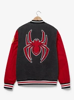 Marvel Spider-Man Miles Morales Denim Varsity Jacket - BoxLunch Exclusive