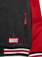 Marvel Spider-Man Miles Morales Denim Varsity Jacket - BoxLunch Exclusive