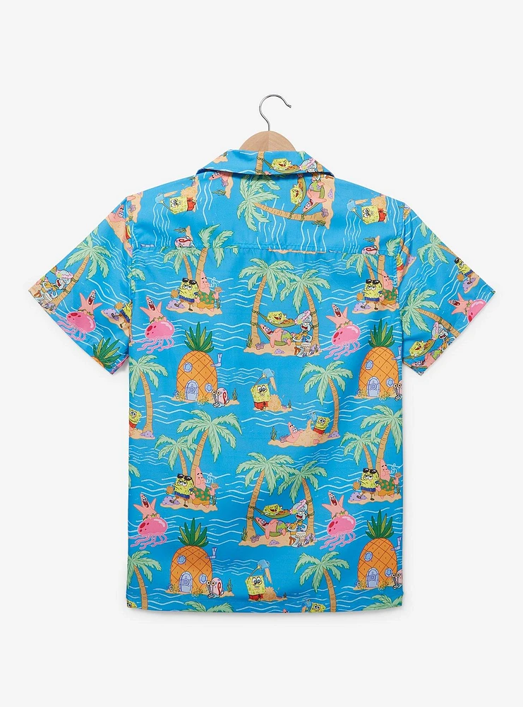 OppoSuits SpongeBob SquarePants Island Allover Print Woven Button-Up - BoxLunch Exclusive