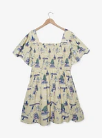 Studio Ghibli Spirited Away Haku Allover Print Plus Smock Dress - BoxLunch Exclusive