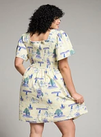 Studio Ghibli Spirited Away Haku Allover Print Plus Smock Dress - BoxLunch Exclusive