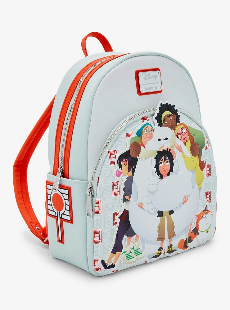 Loungefly Disney Big Hero 6 10th Anniversary Group Hug Mini Backpack