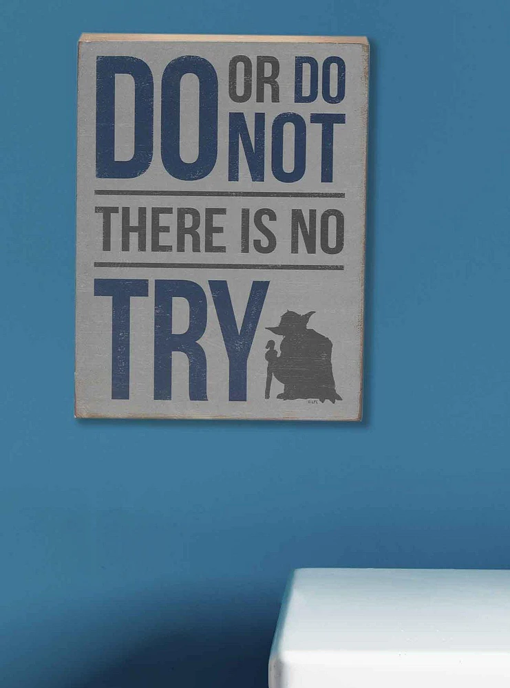 Star Wars Do Or Do Not Yoda Wood Wall Decor