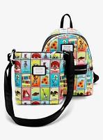 Loungefly Disney Pixar Coco Character Lotería Cards Allover Print Mini Backpack - BoxLunch Exclusive