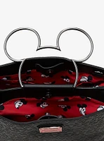 Loungefly Disney Mickey Mouse Black Figural Handle Handbag - BoxLunch Exclusive