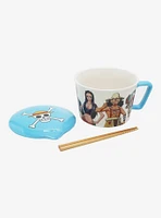 One Piece Characters Soup Mug with Lid and Chopsticks