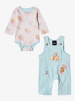 Disney Winnie the Pooh Cherry Blossom & Honey Infant One-Piece and Overall Set - BoxLunch Exclusive