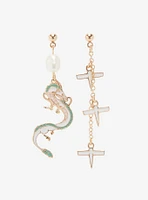 Studio Ghibli Spirited Away Haku Mismatch Earrings - BoxLunch Exclusive