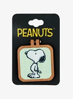 Peanuts Snoopy Cross-Stitch Wood Enamel Pin — BoxLunch Exclusive