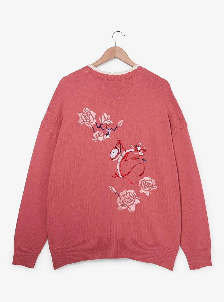 Disney Mulan Cherry Blossom Crochet Women's Plus Cardigan — BoxLunch Exclusive