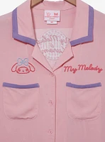 Sanrio My Melody Diner Women's Cropped Woven Button-Up - BoxLunch Exclusive