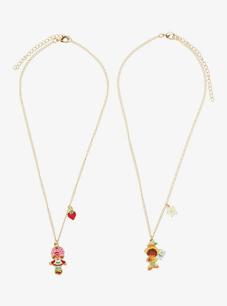 Strawberry Shortcake Orange Blossom and Strawberry Shortcake Bestie Necklace Set