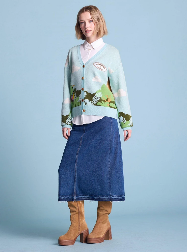 Disney Pixar Up Adventure Is Out There Scenic Women's Knit Cardigan — BoxLunch Exclusive