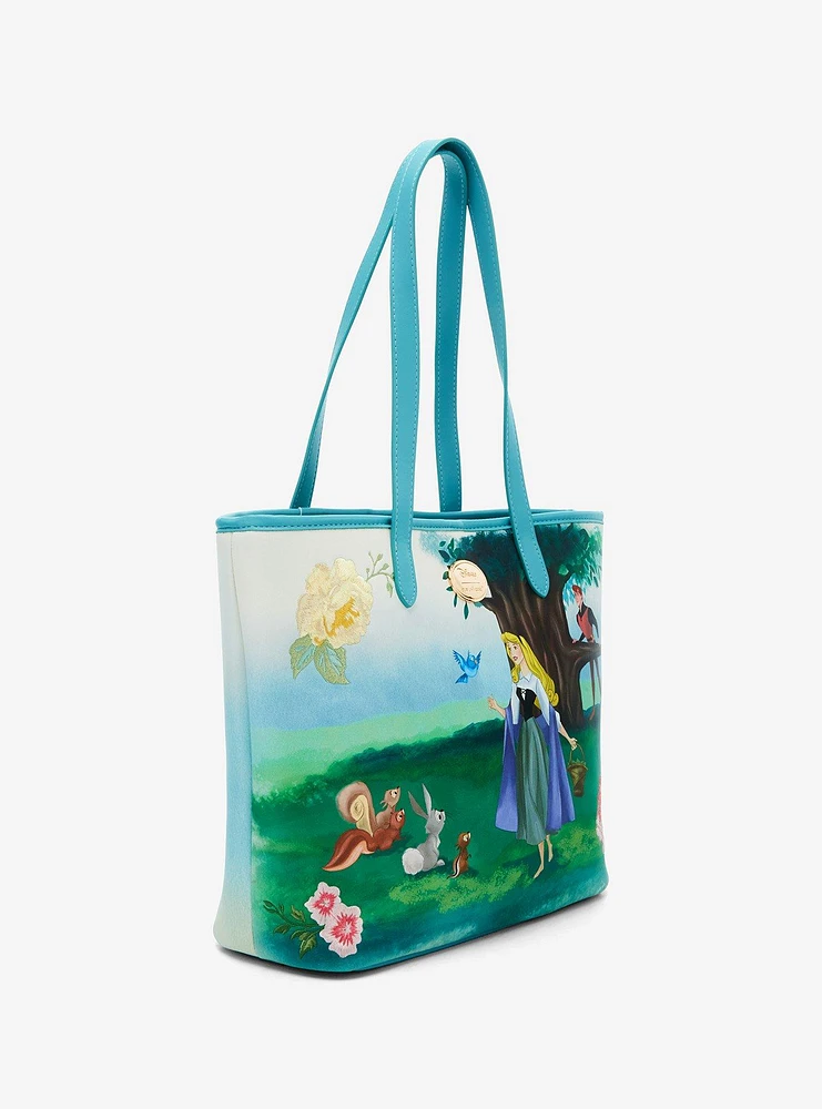 Our Universe Disney Sleeping Beauty Aurora Woods Handbag with Maleficent Wristlet - BoxLunch Exclusive