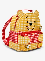 Loungefly Disney Winnie the Pooh Gingham Pooh Bear Figural Mini Backpack