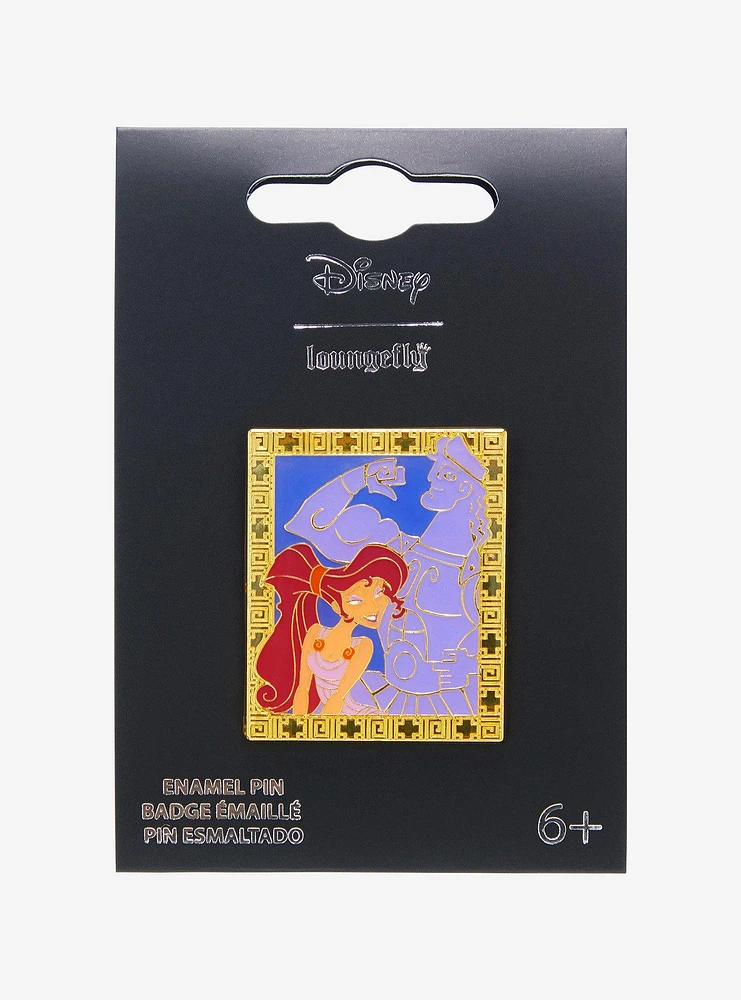 Loungefly Disney Hercules Meg & Hercules Frame Enamel Pin - BoxLunch Exclusive