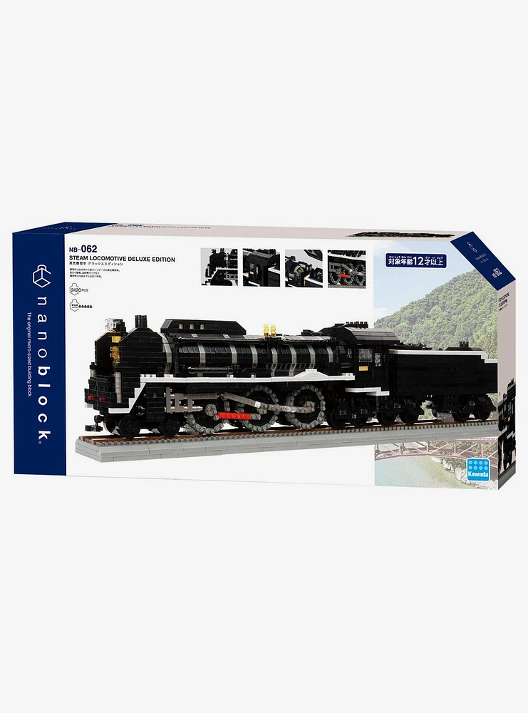 Kawada Nanoblock Deluxe Edition Steam Locomotive Build Kit