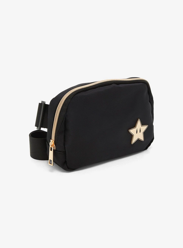 Nintendo Super Mario Bros. Star Black Belt Bag — BoxLunch Exclusive