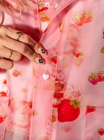 Cakeworthy Strawberry Shortcake Allover Print Rain Jacket