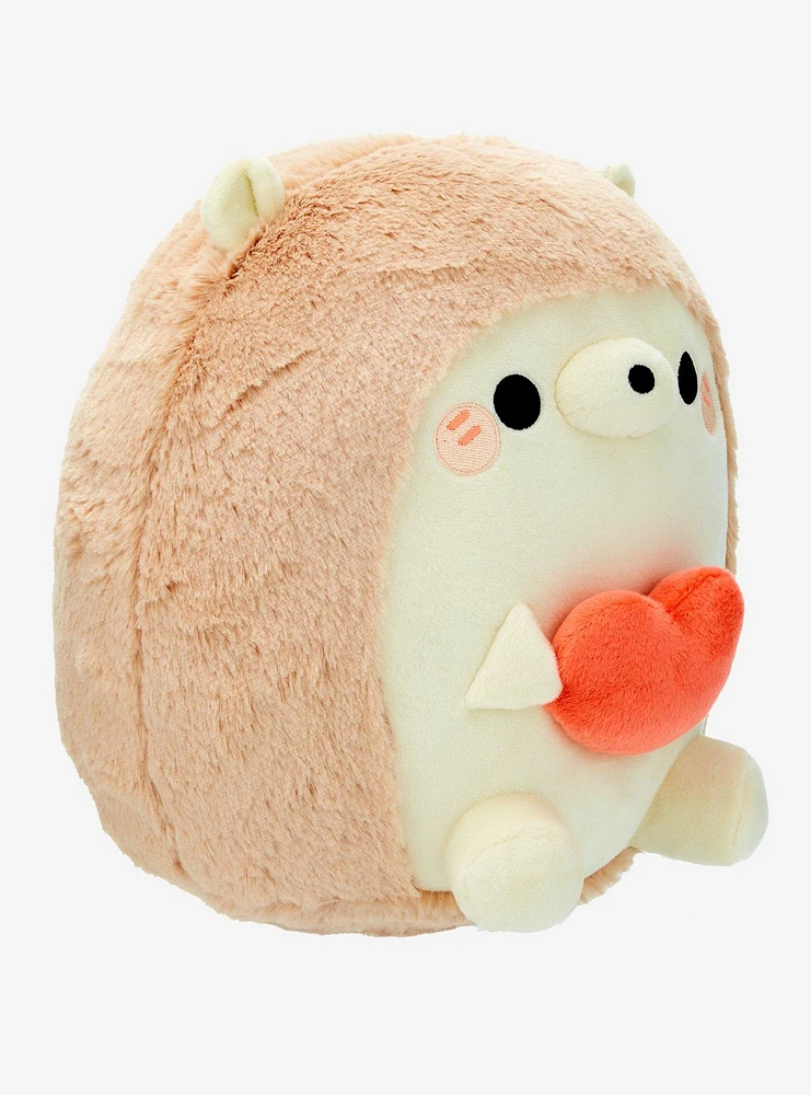 Hedgehog Valentine's Day Red Heart 8 Inch Plush