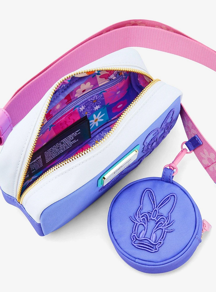 Loungefly Disney Daisy Duck 85th Anniversary Belt Bag with Coin Purse