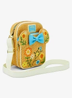Loungefly Disney Minnie Mouse Raffia Floral Ears Crossbody Bag - BoxLunch Exclusive