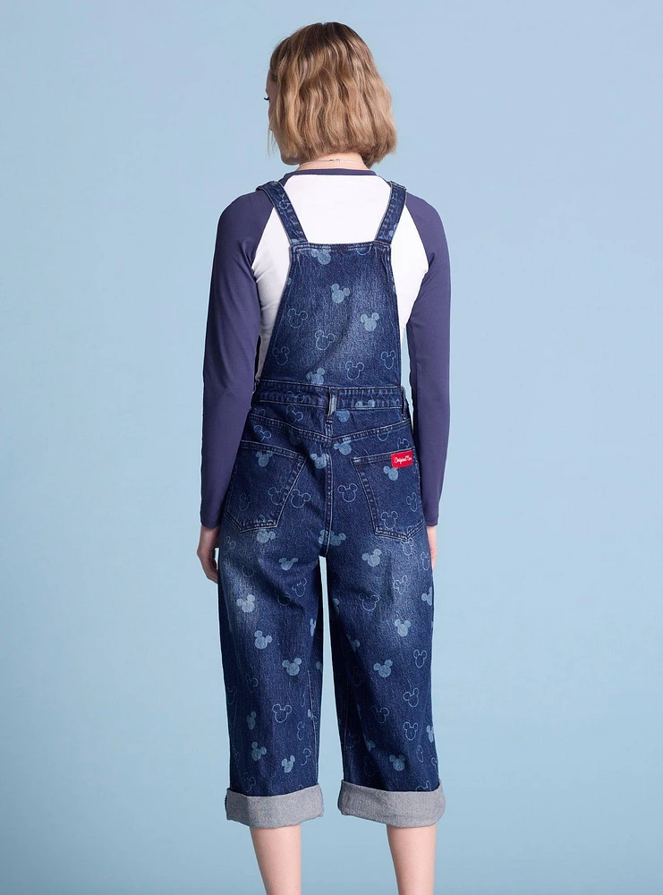 Disney Mickey Mouse Silhouette Allover Print Women's Overalls - BoxLunch Exclusive