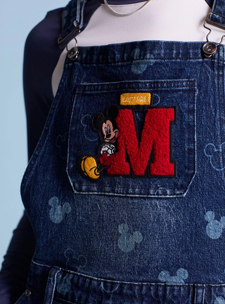 Disney Mickey Mouse Silhouette Allover Print Women's Overalls - BoxLunch Exclusive