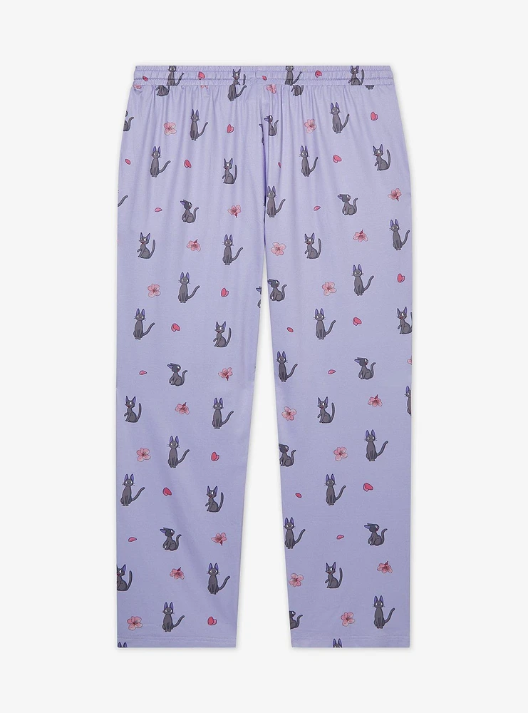 Studio Ghibli® Kiki's Delivery Service Jiji Allover Print Women's Plus Sleep Pants — BoxLunch Exclusive