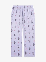Studio Ghibli® Kiki's Delivery Service Jiji Cherry Blossom Allover Print Sleep Pants