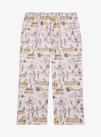 Disney Winnie the Pooh Illustrated Allover Print Women's Plus Sleep Pants — BoxLunch Exclusive