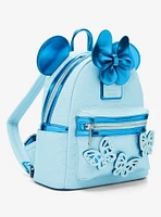 Loungefly Disney Minnie Mouse Blue Butterfly Mini Backpack — BoxLunch Exclusive