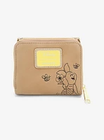 Loungefly Disney Winnie the Pooh Floral Brown Wallet — BoxLunch Exclusive