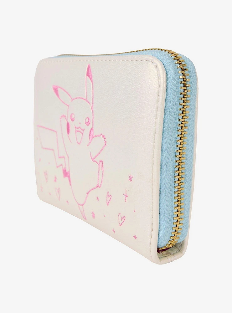 Loungefly Pokémon Pikachu Iridescent Small Zip Wallet
