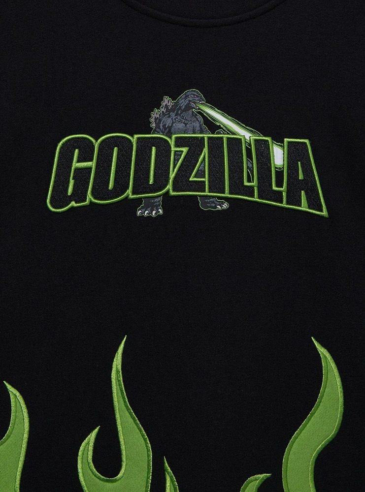 Godzilla Flame Panel Crewneck - BoxLunch Exclusive