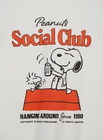 Peanuts Snoopy & Woodstock Social Club Women's Raglan Baby Tee - BoxLunch Exclusive