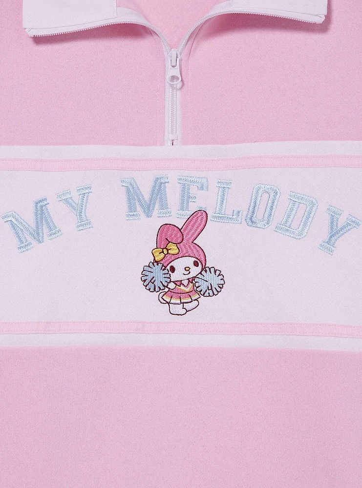 Sanrio My Melody Panel Women's Quarter Zip Crewneck