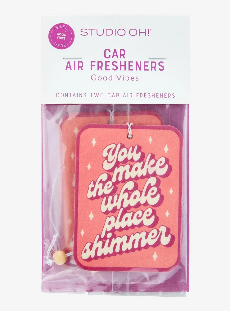 You Make the Whole Place Shimmer Air Freshener Set