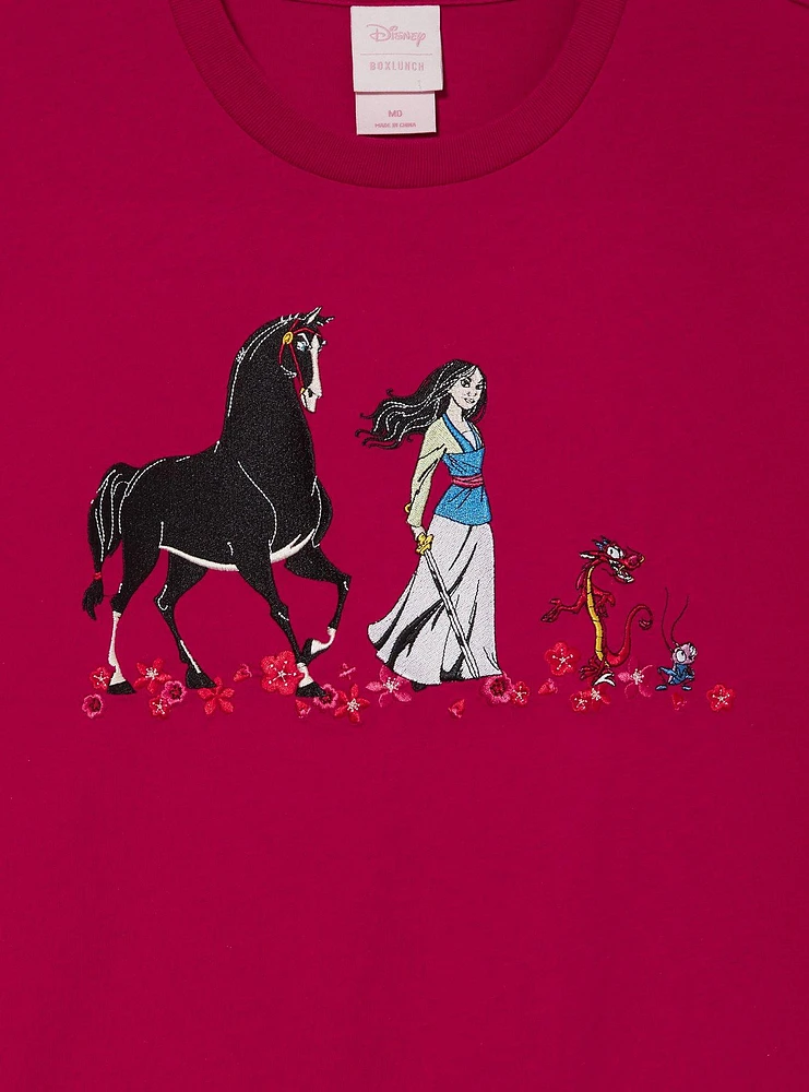 Disney Mulan Embroidered Women's T-Shirt — BoxLunch Exclusive